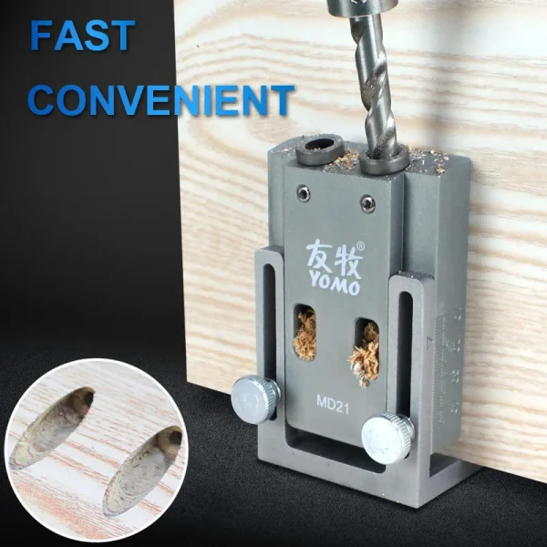 Pocket Hole locator Jig Kit System For Wood Working Joinery Step Drill Bit 9mm Set For Carpenter WoodWorking Hardware Tools - Image 5